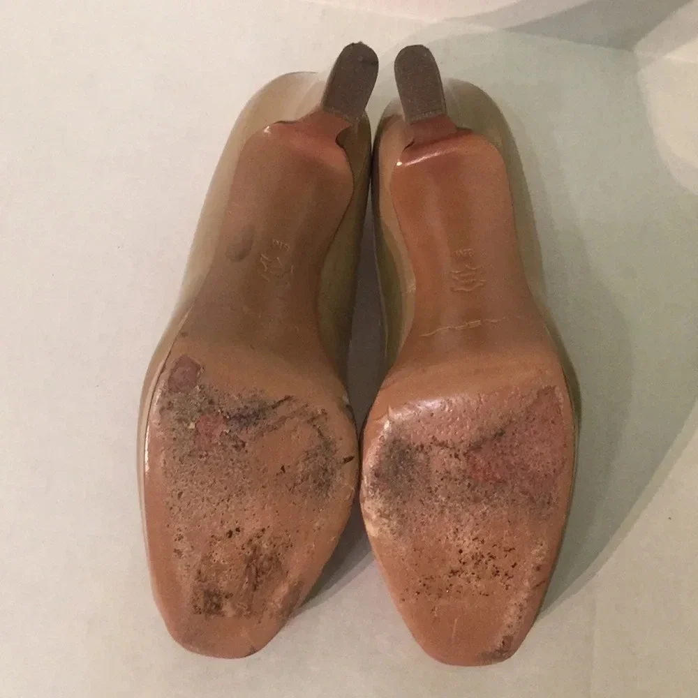 Via Spiga Platform Leather Pumps Size 8